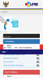 Mobile Screenshot of lpse.unima.ac.id